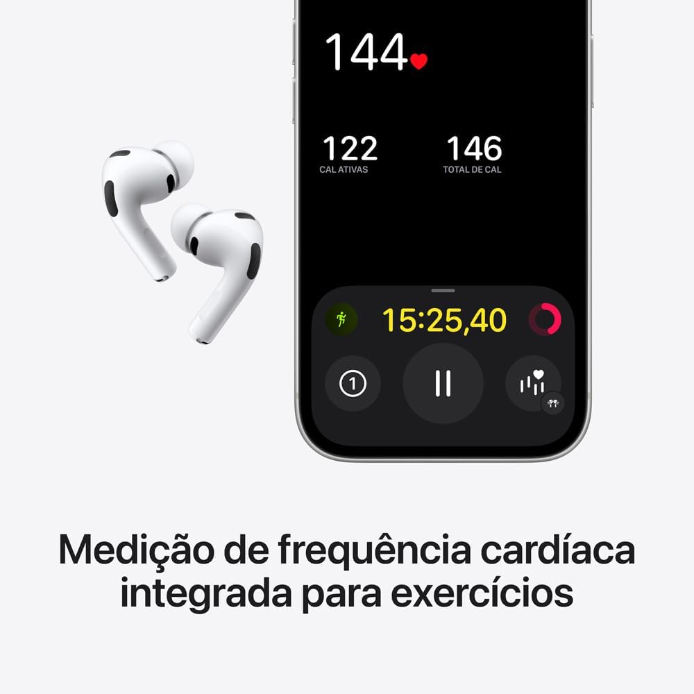 Apple AirPods Pro 3 com Cancelamento Ativo de Ruído — foto 3