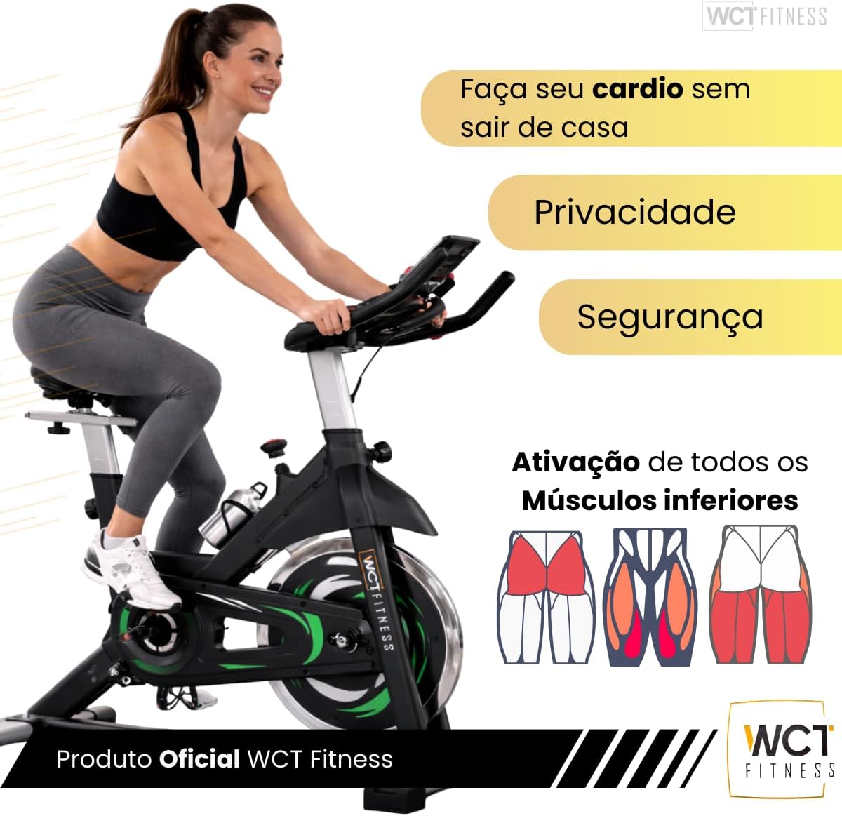 Bicicleta Ergométrica com Assento Ajustável e Monitor de Exercícios — foto 6