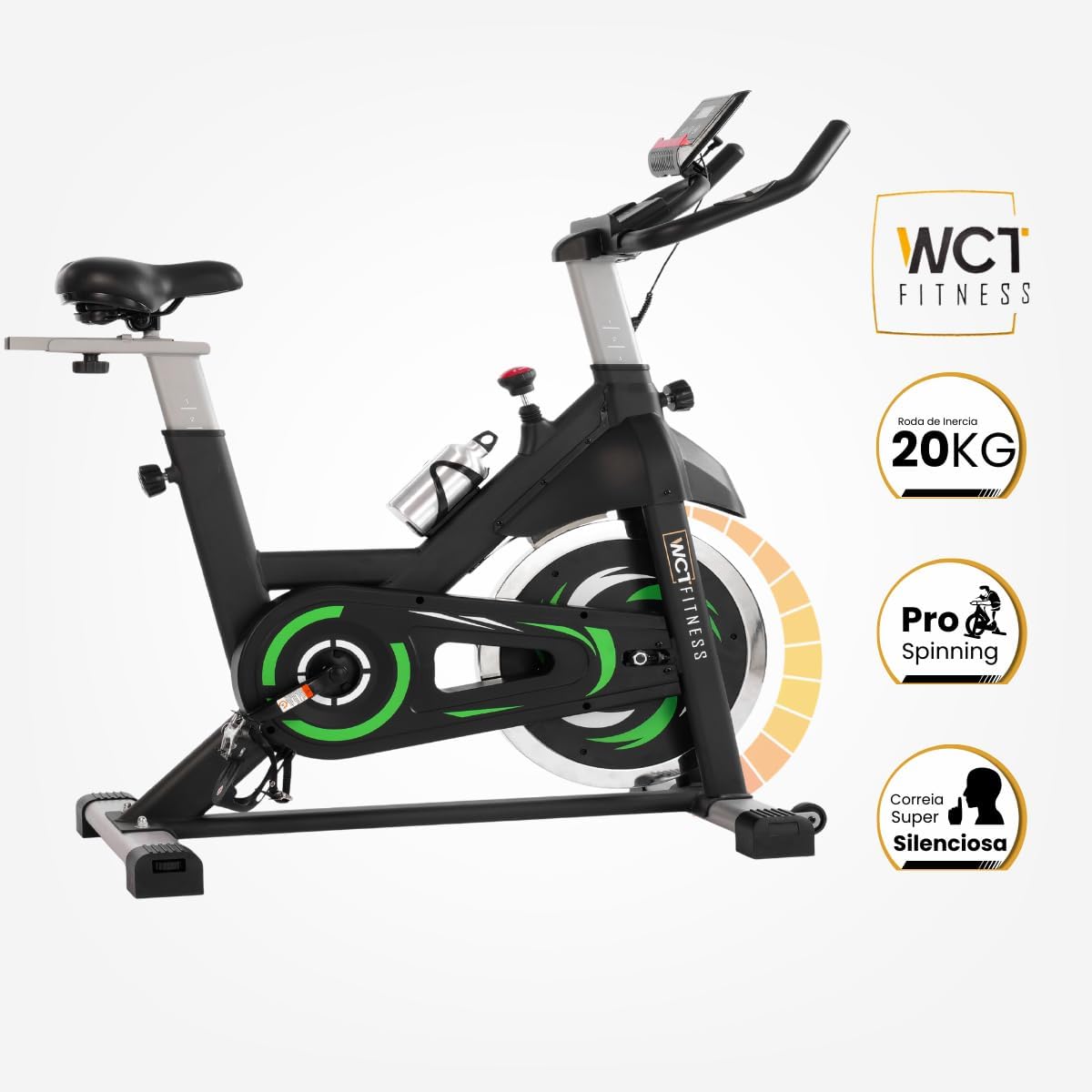 Bicicleta Ergométrica com Assento Ajustável e Monitor de Exercícios — foto 2