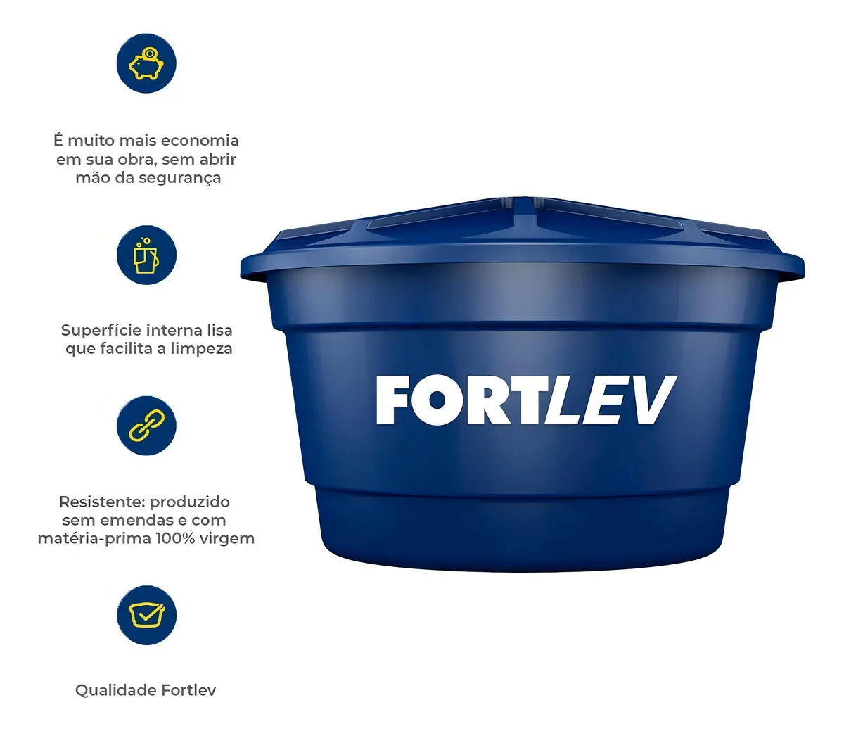 Caixa D água Fortlev Vertical Polietileno 500 Litros — foto 2