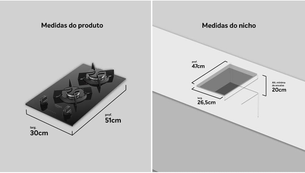Cooktop Dako Supreme 2 Bocas Mesa de Vidro Bivolt — foto 5