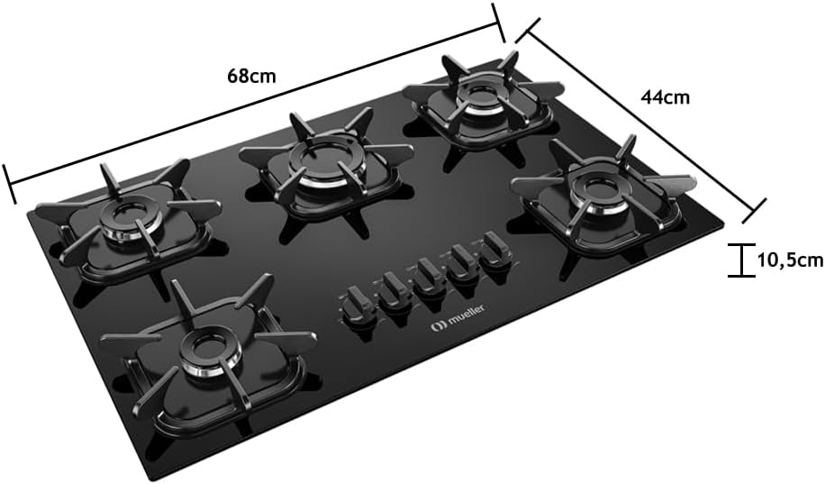 Cooktop Mueller G5 5 Bocas Bivolt — foto 4