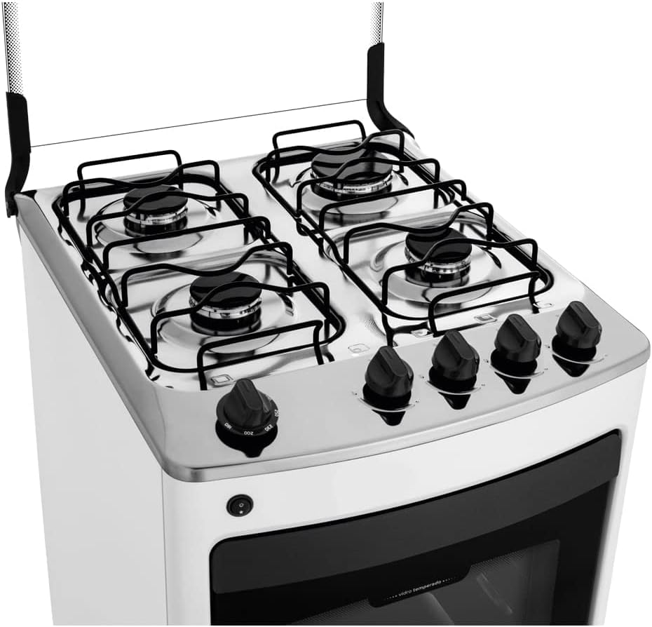 Fogão Consul 4 bocas Branco com acendimento automático - CFO4NAB — foto 3