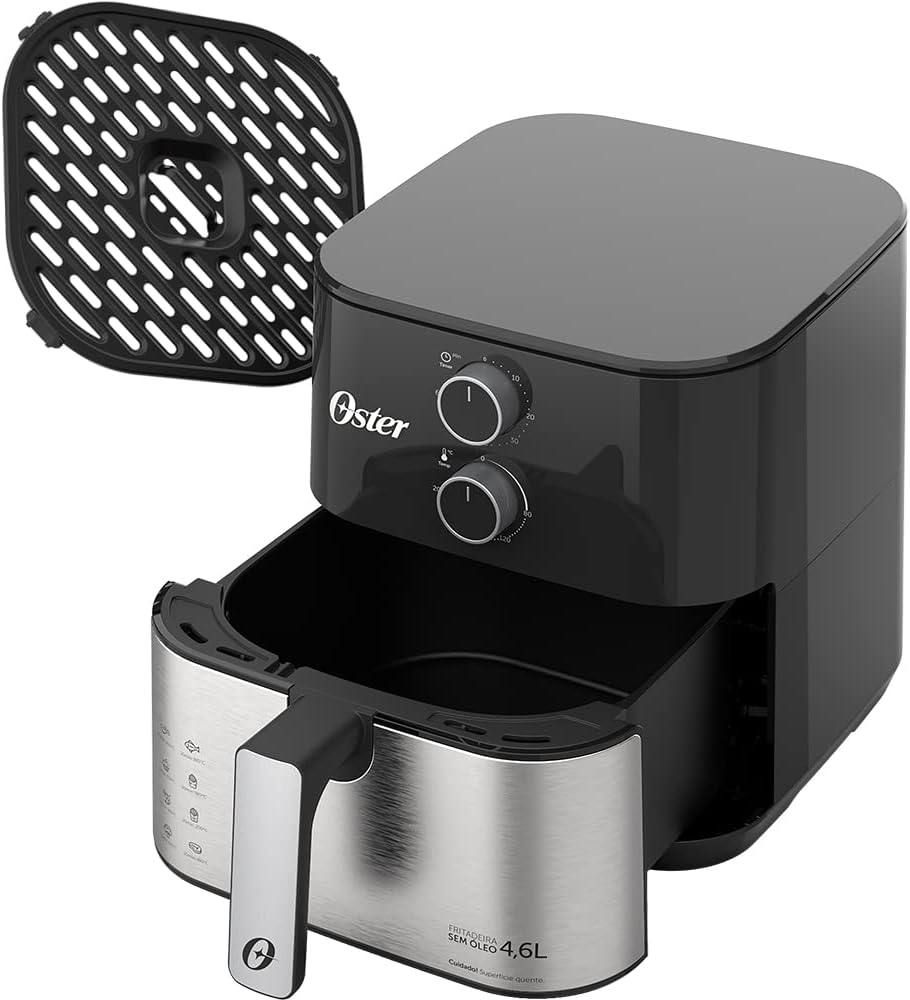 Grill Elétrico sem Óleo Multilaser 2000W com Termostato e Grelha Removível — foto 3