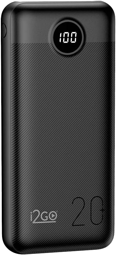 I2GO Power Bank Ultra Rápido 20000mAh com Power Delivery 20W - Preto