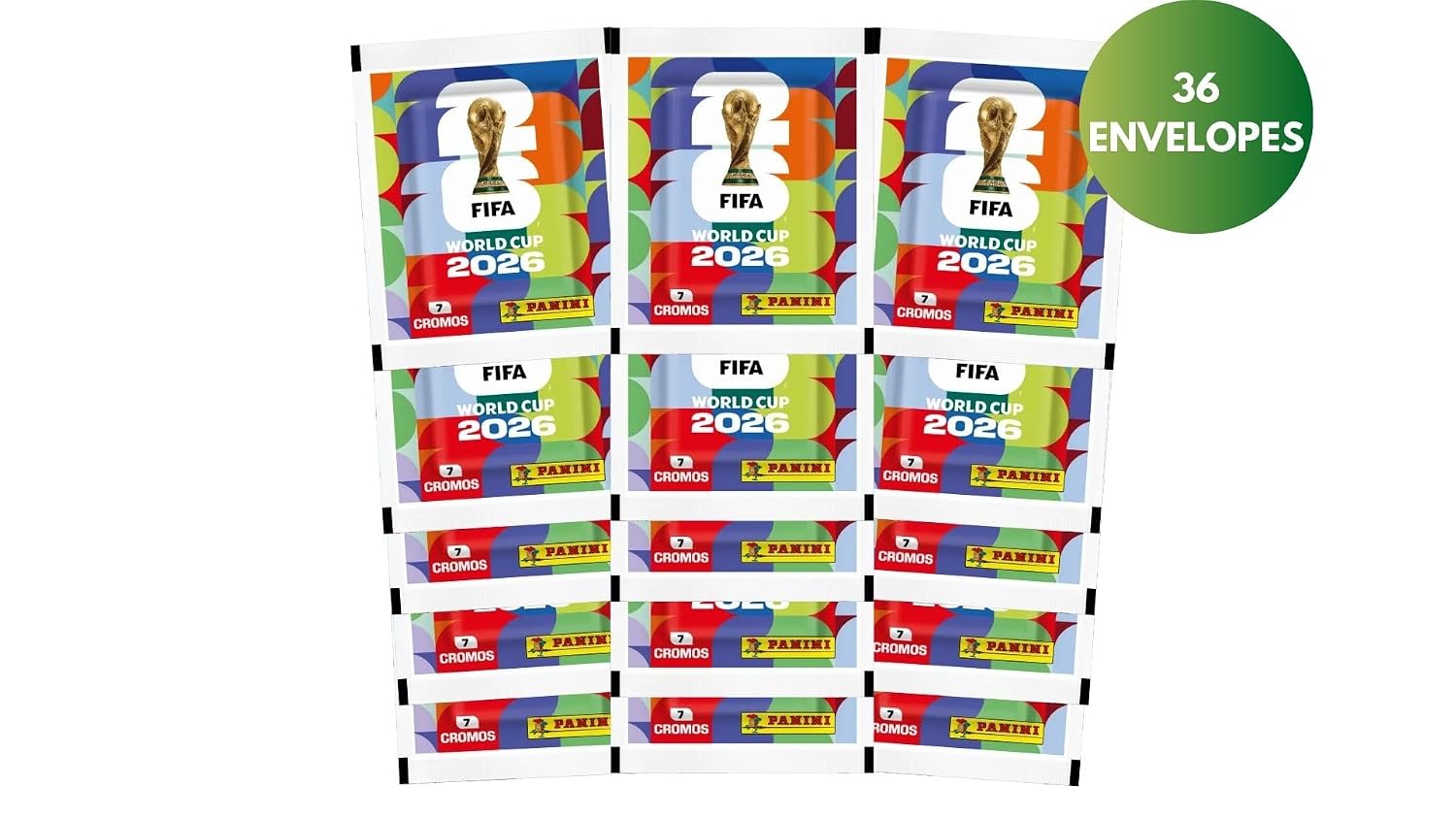 Kit com 36 Envelopes de Figurinhas FIFA World Cup 2026