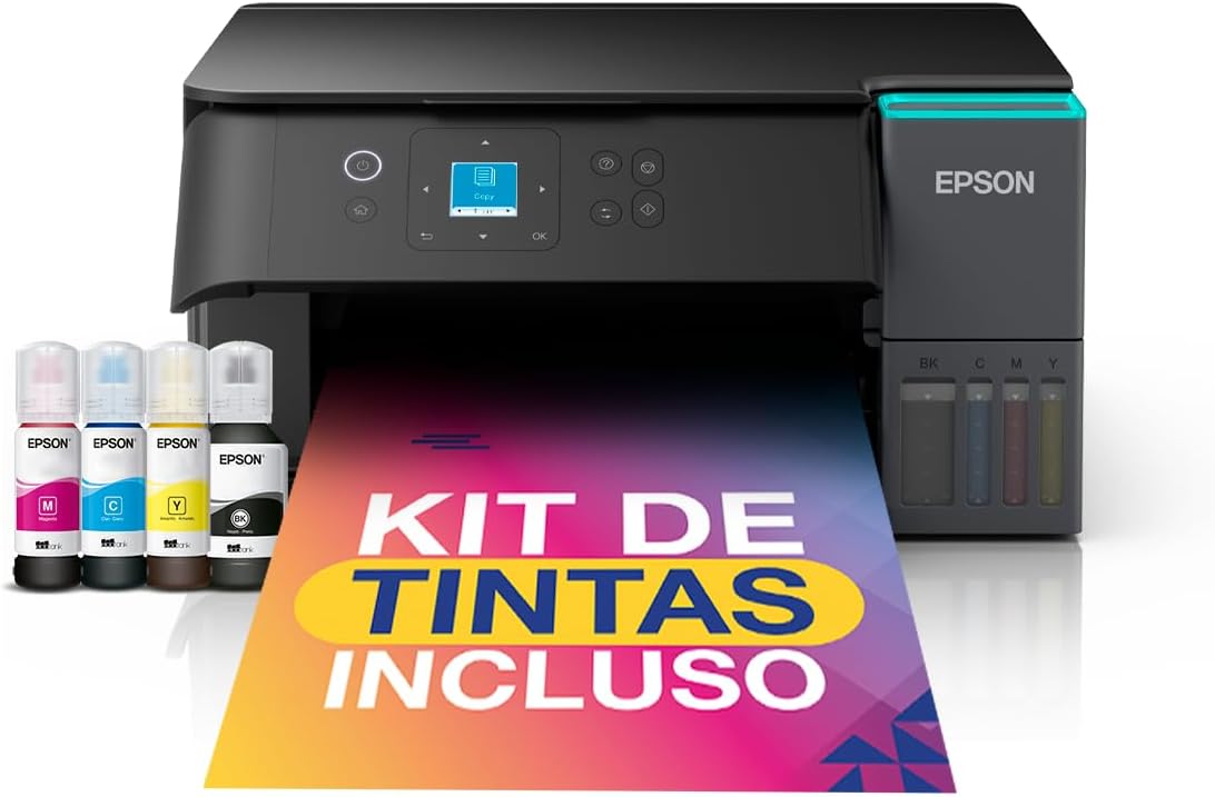 Kit de Frascos de Tinta de Reposição para Impressora EcoTank