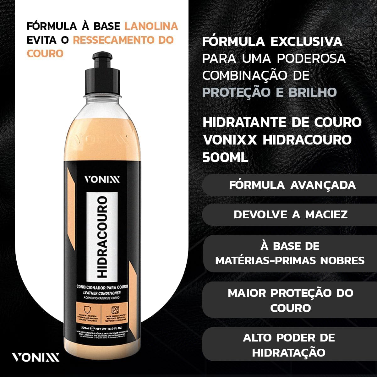 Kit Vonixx Hidracouro e Higicouro 500ml - Cuidados Automotivos — foto 5