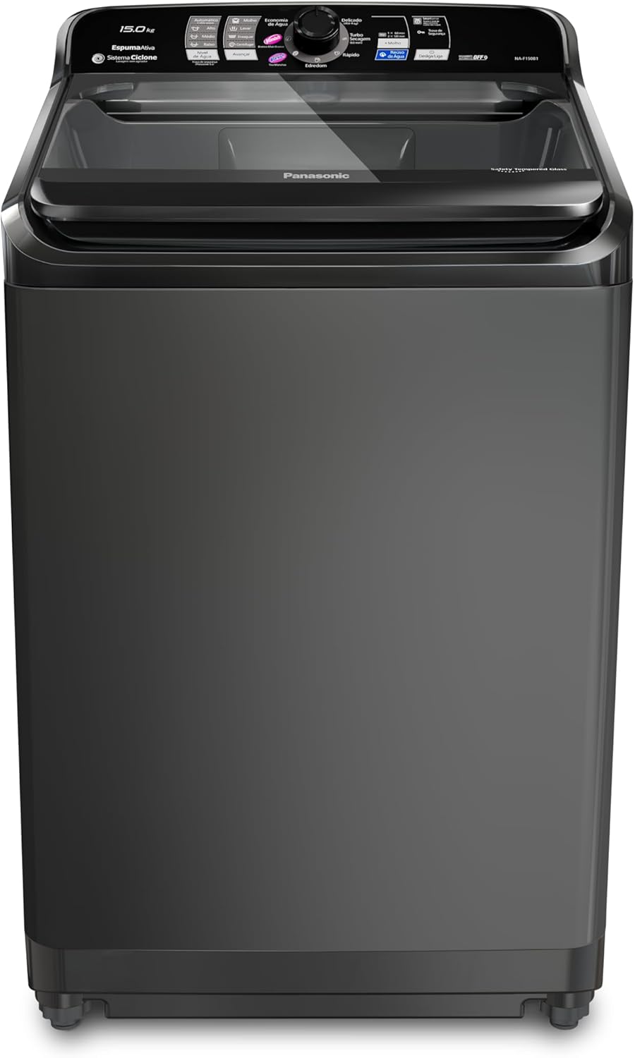 Lavadora de Roupas Panasonic 15kg Titânio 220V
