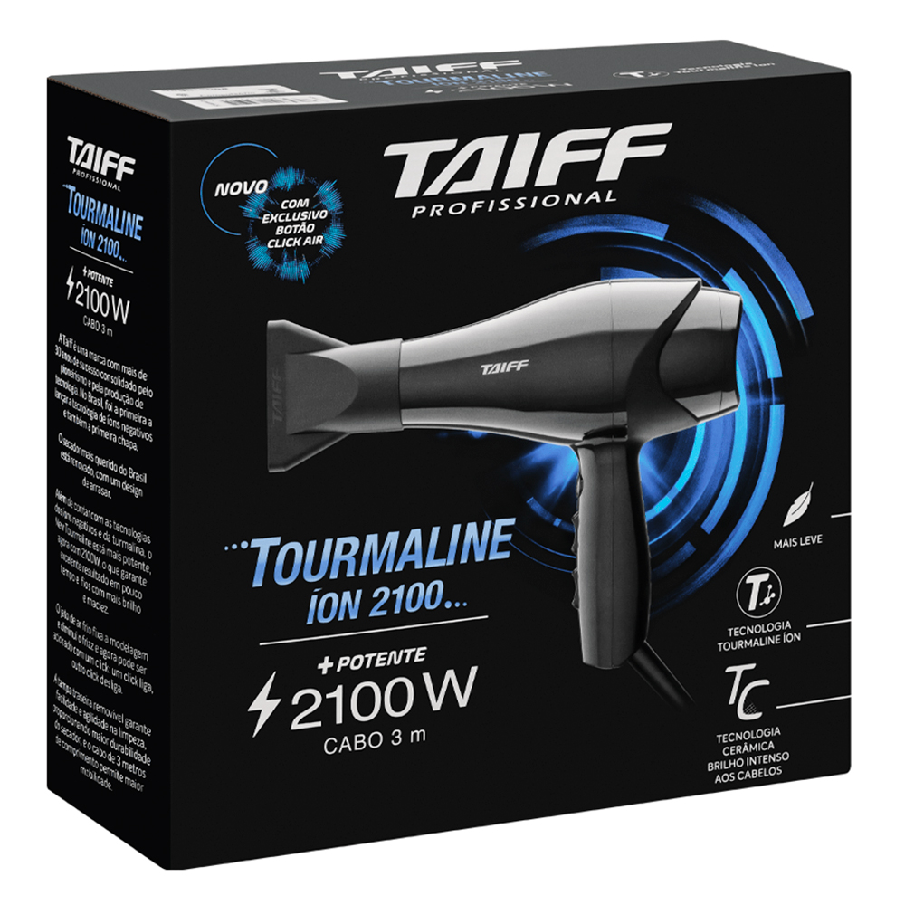 Secador de Cabelo Taiff Tourmaline 4 Temperaturas 2100W — foto 8