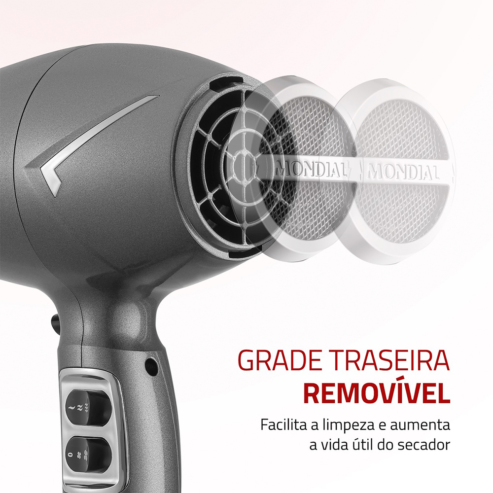 Secador de Cabelo Mondial Space Shine Tourmaline 2100W — foto 8