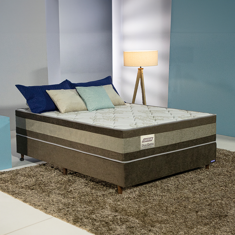 Cama Box Gazin Espuma Casal  Misto Duo Extra  138x188