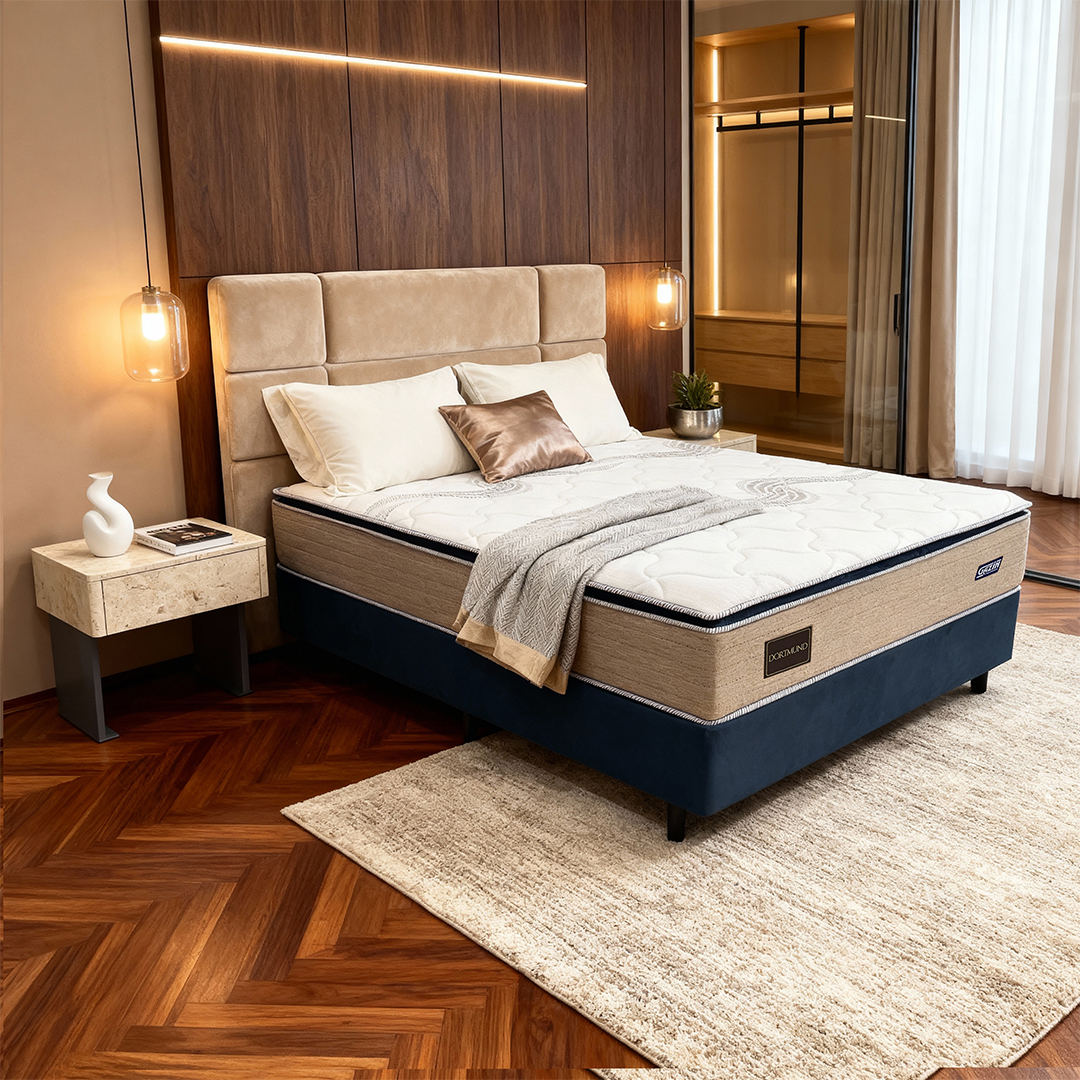 Colchão Cama Box Gazin Molas BlueWave Casal  Dortmund 138 x 188