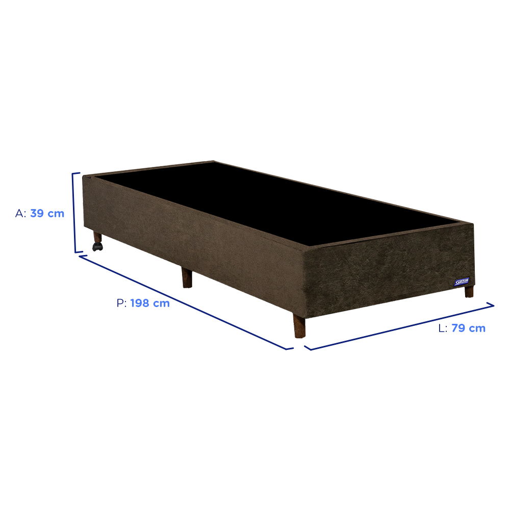 Base Cama Box Gazin Somie Suede Liso 27x79x198cm — foto 3