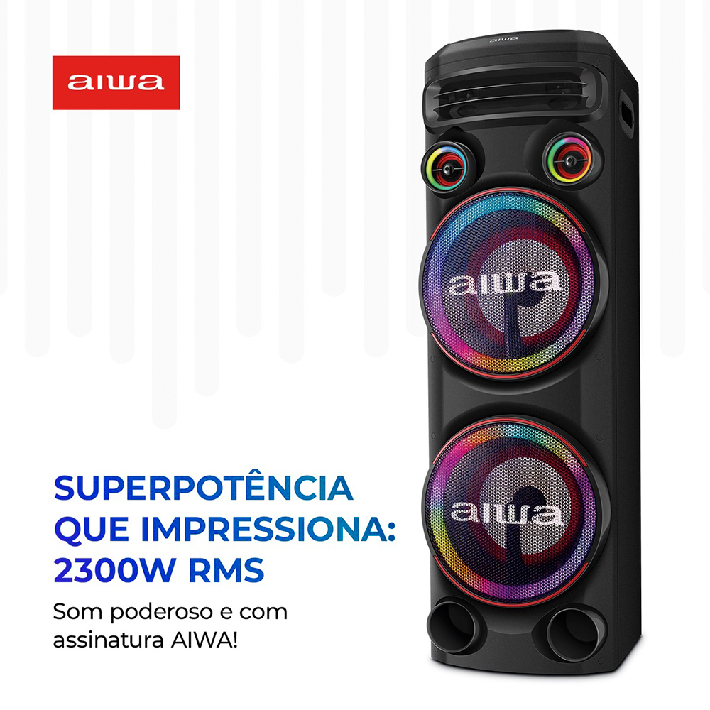 Caixa de Som Aiwa Torre 2300W Bluetooth — foto 4