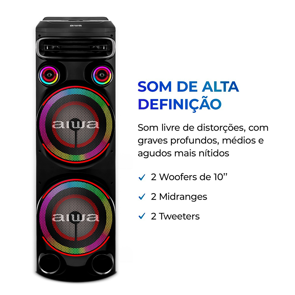Caixa de Som Aiwa Torre 2300W Bluetooth — foto 5