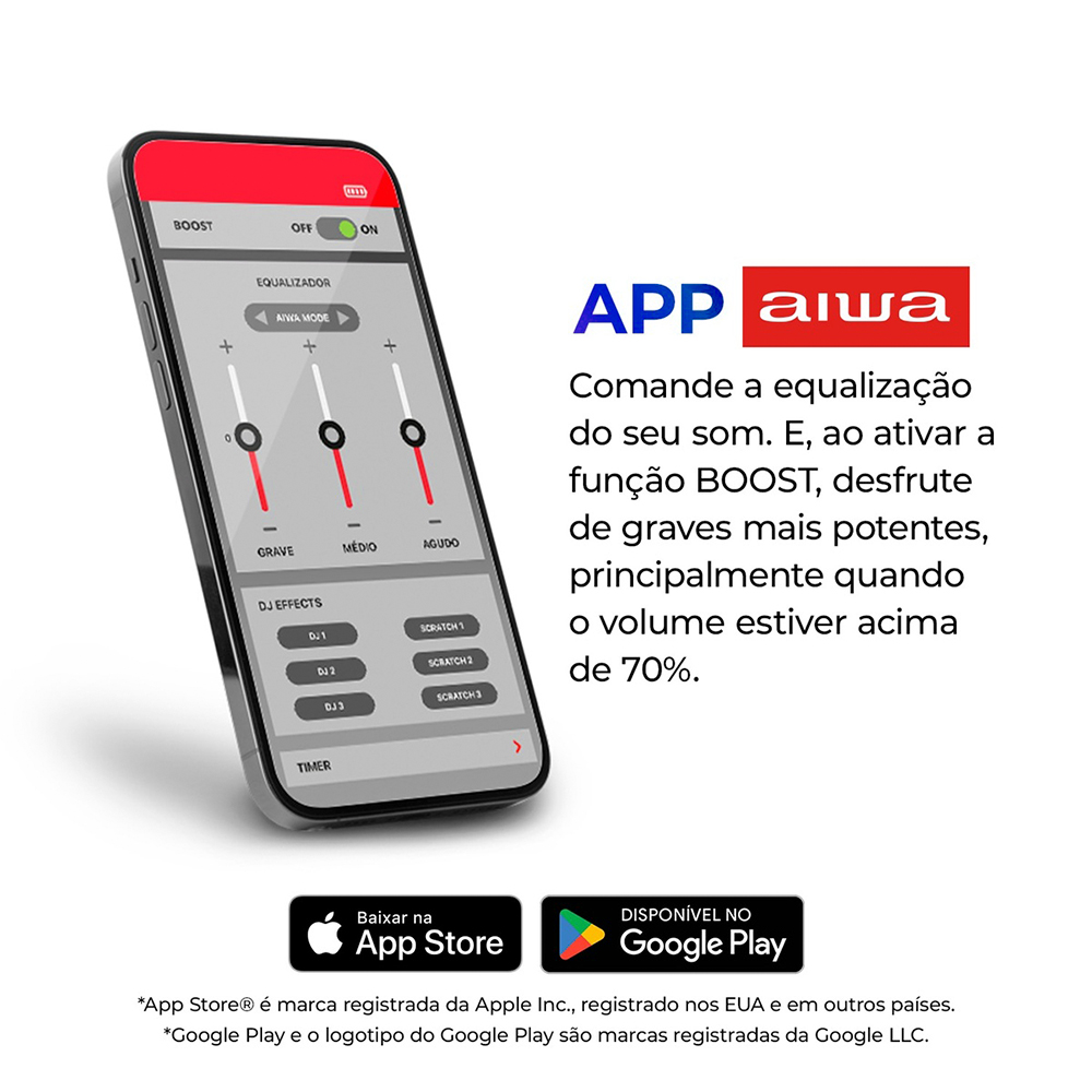 Caixa de Som Aiwa Torre 2300W Bluetooth — foto 10