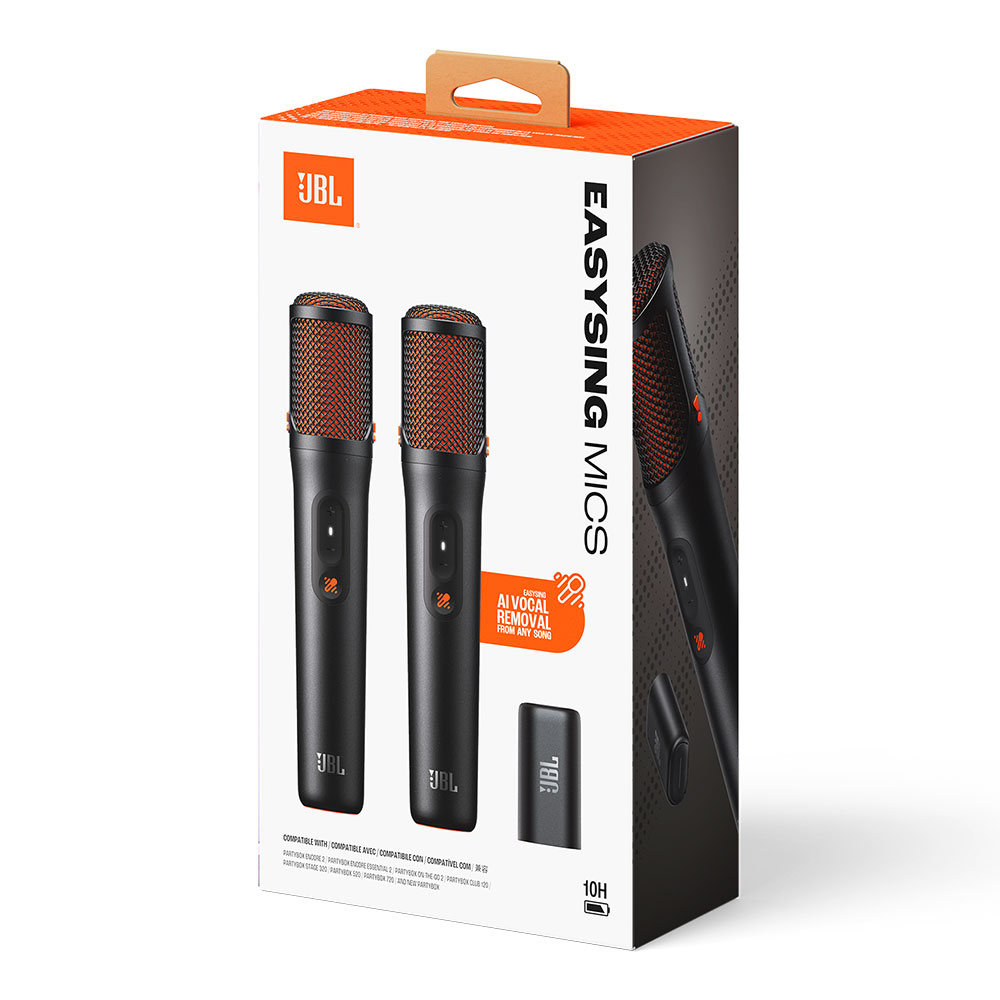 2 Microfones JBL EasySing Mics sem Fio — foto 7