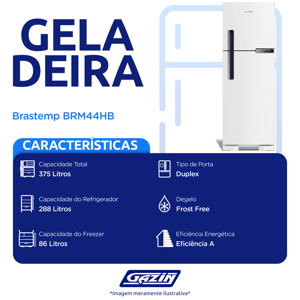 Geladeira Brastemp 375L Frost Free Duplex BRM44HB — foto 3
