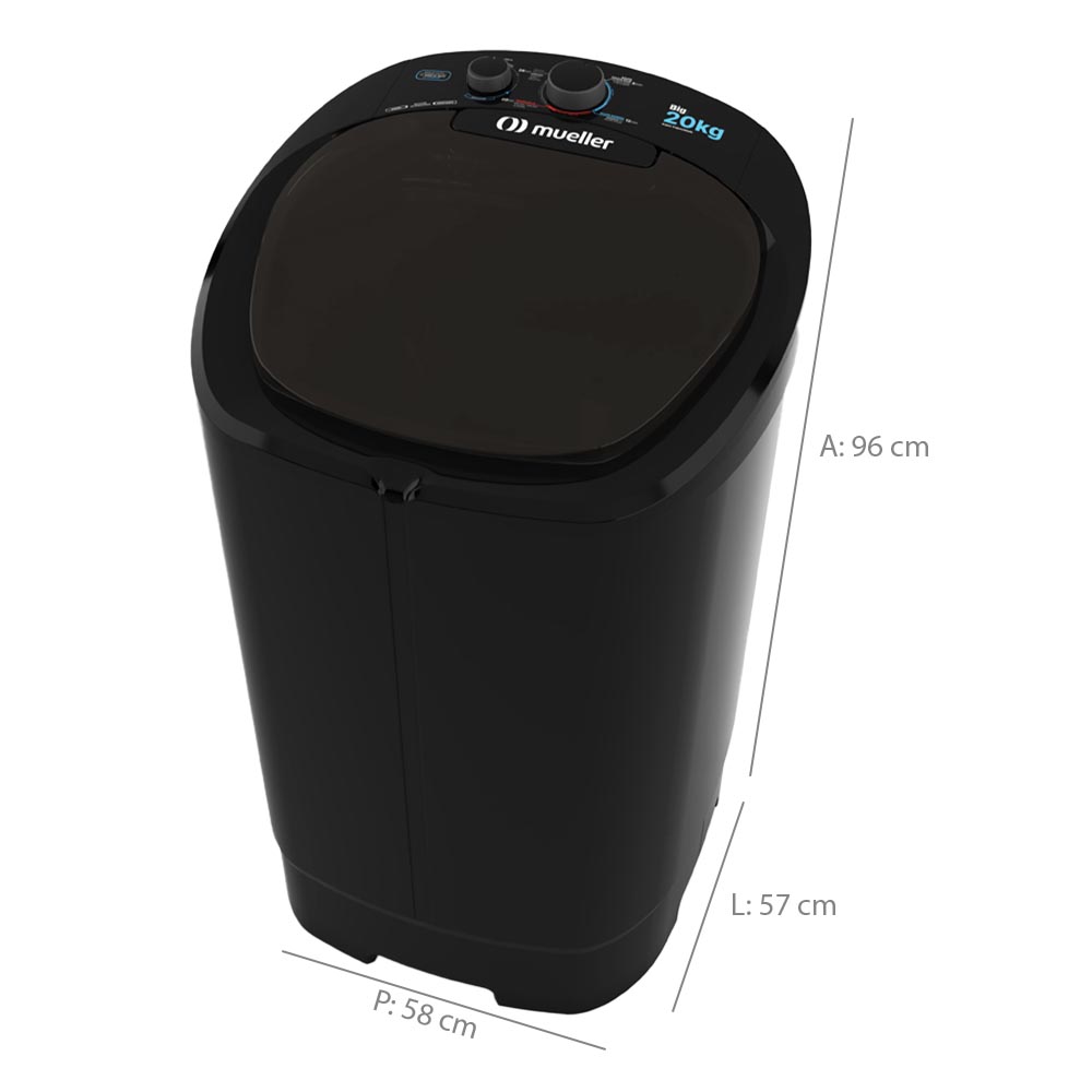 Tanquinho Mueller Big 20Kg Semiautomático Sistema de Drenagem — foto 4