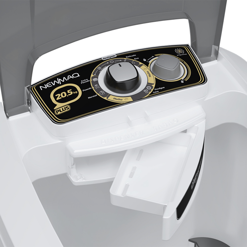 Tanquinho Newmaq Plus 20kg Semiautomático com Big Dispenser — foto 6