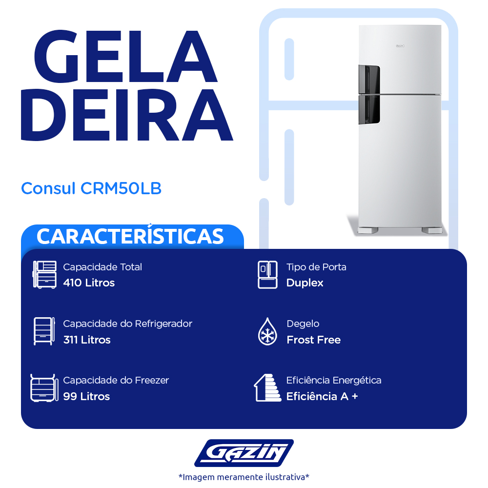 Geladeira Consul 410L Frost Free Duplex CRM50LB — foto 3