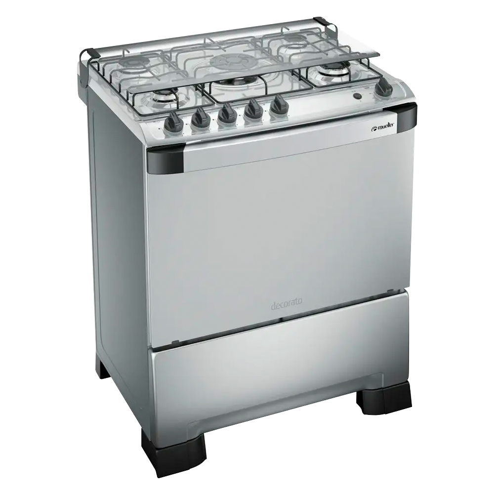 Fogão Mueller Decorato 5 Bocas Automático Tripla Chama Forno 98L