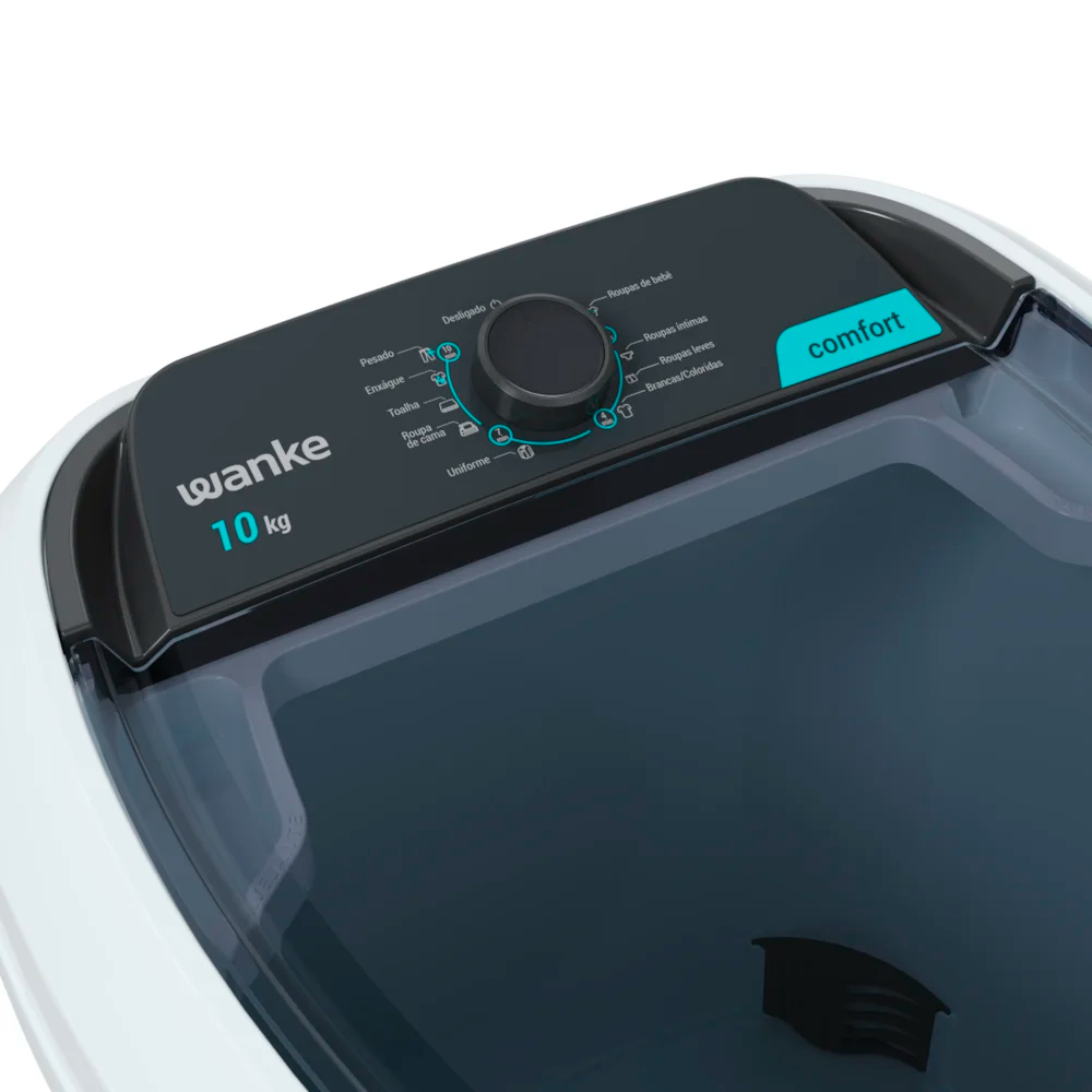 Tanquinho Wanke Comfort 10kg Semiautomático 8 Programas LWBE100T3 — foto 8