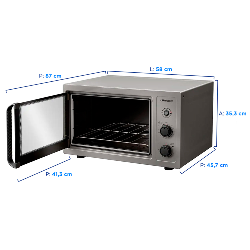 Forno Elétrico de Bancada 50L Mueller MFB50B 1800W — foto 3