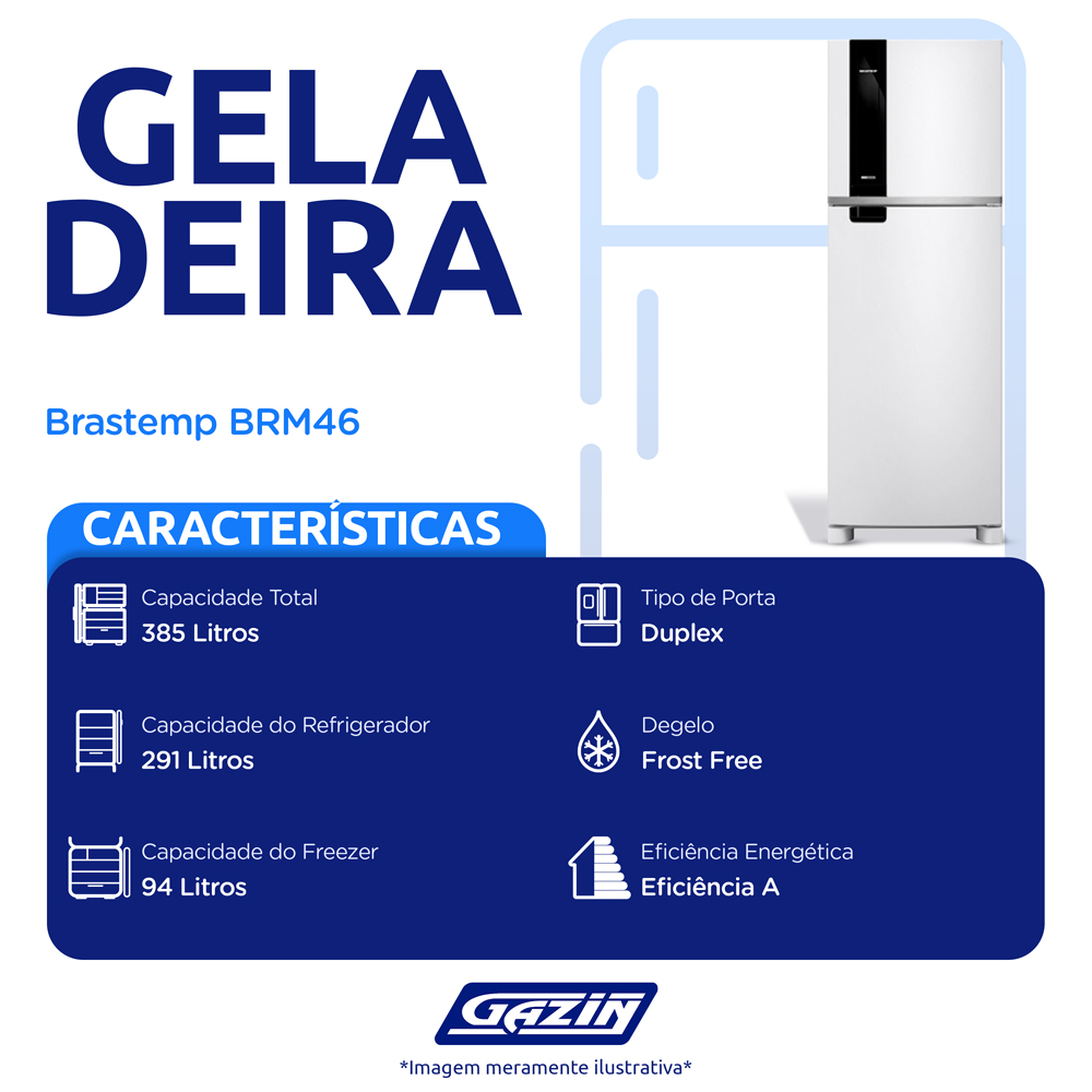 Geladeira Brastemp 385L Frost Free Duplex BRM46 — foto 3