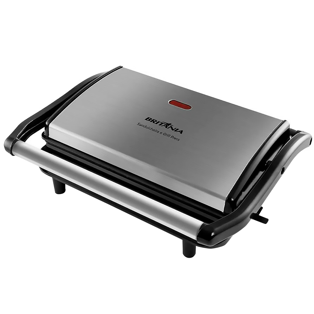 Grill Sanduicheira Britânia Press Chapa Ondulada e Lisa BGR27I 850W
