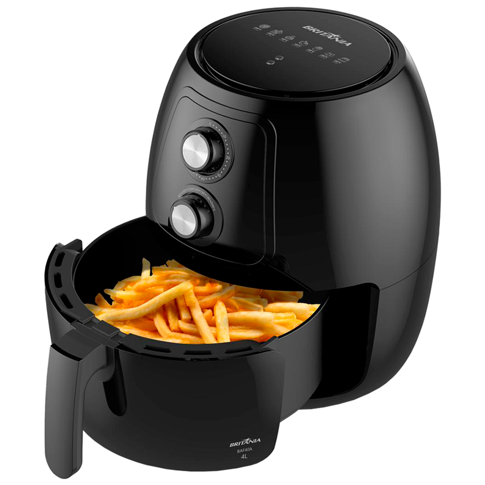 Fritadeira Elétrica Air Fryer Britânia BAF40A 4L 1500W