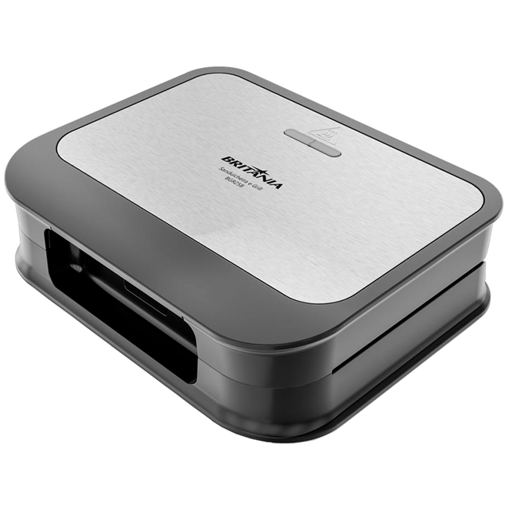 Grill Sanduicheira Britânia BGR25B Antiaderente 750W — foto 3