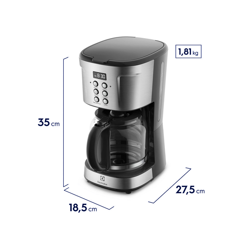 Cafeteira Elétrica Electrolux Programável Experience 38 Xícaras ECM30 — foto 3