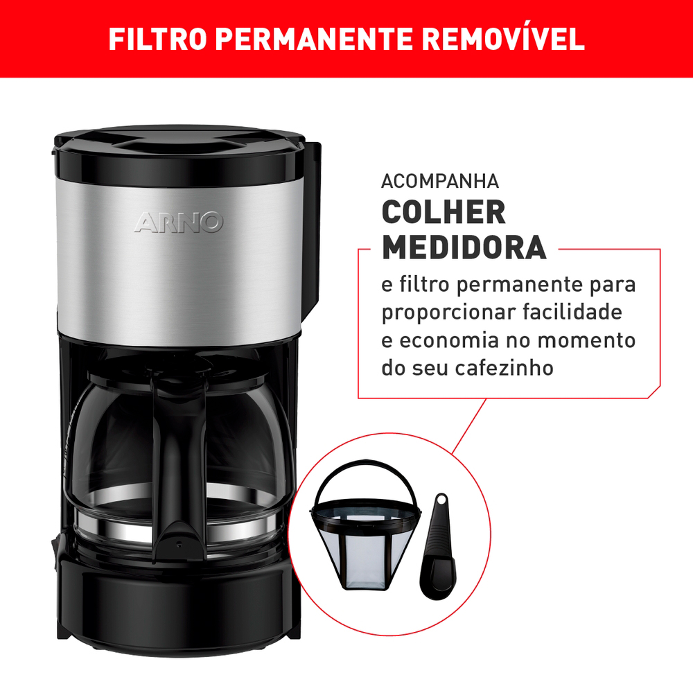 Cafeteira Elétrica Arno Filtro Perfectta CFPI 0,6L — foto 8