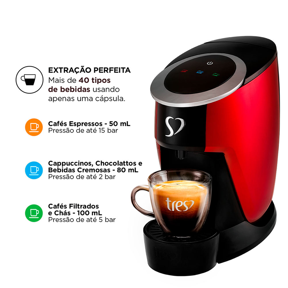 Cafeteira Espresso Três Corações Touch Multibebidas — foto 7
