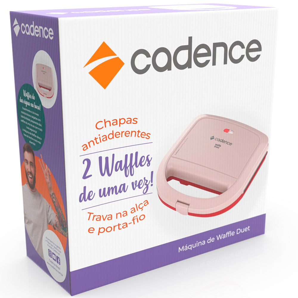 Máquina de Waffle Antiaderente Duet WAF200 Cadence 750W — foto 10