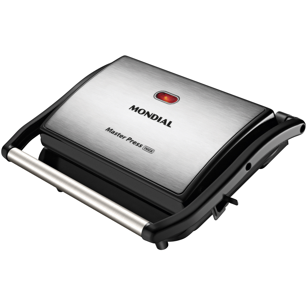 Grill Sanduicheira Mondial Mater Press Inox 1000W