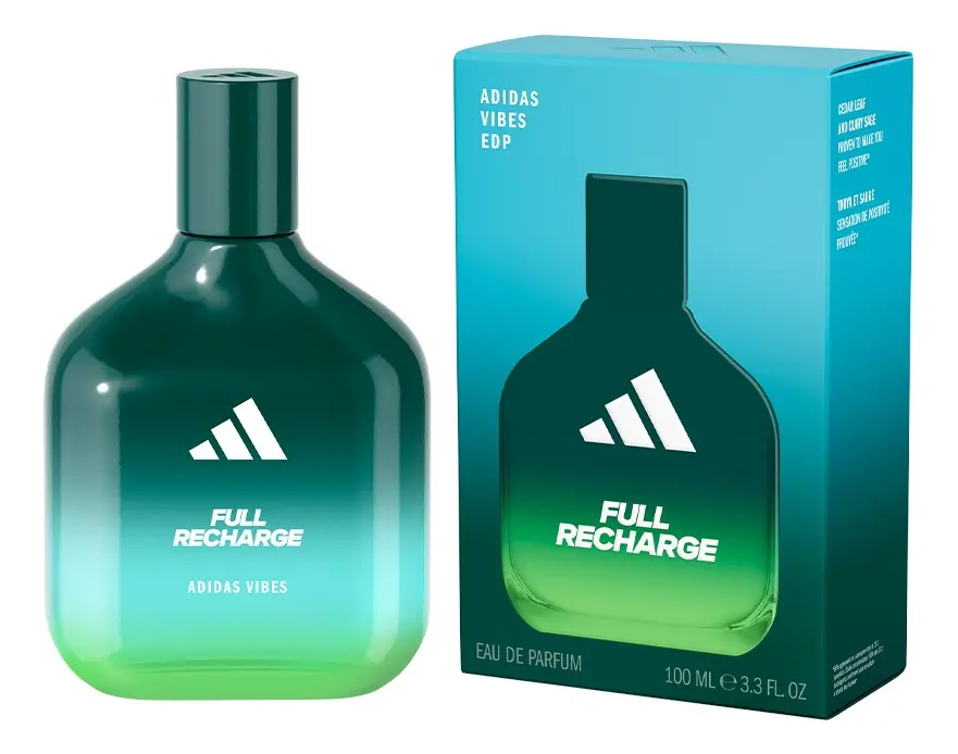 Adidas Vibes Full Recharge Edp - Perfume Masculino 100ml — foto 3