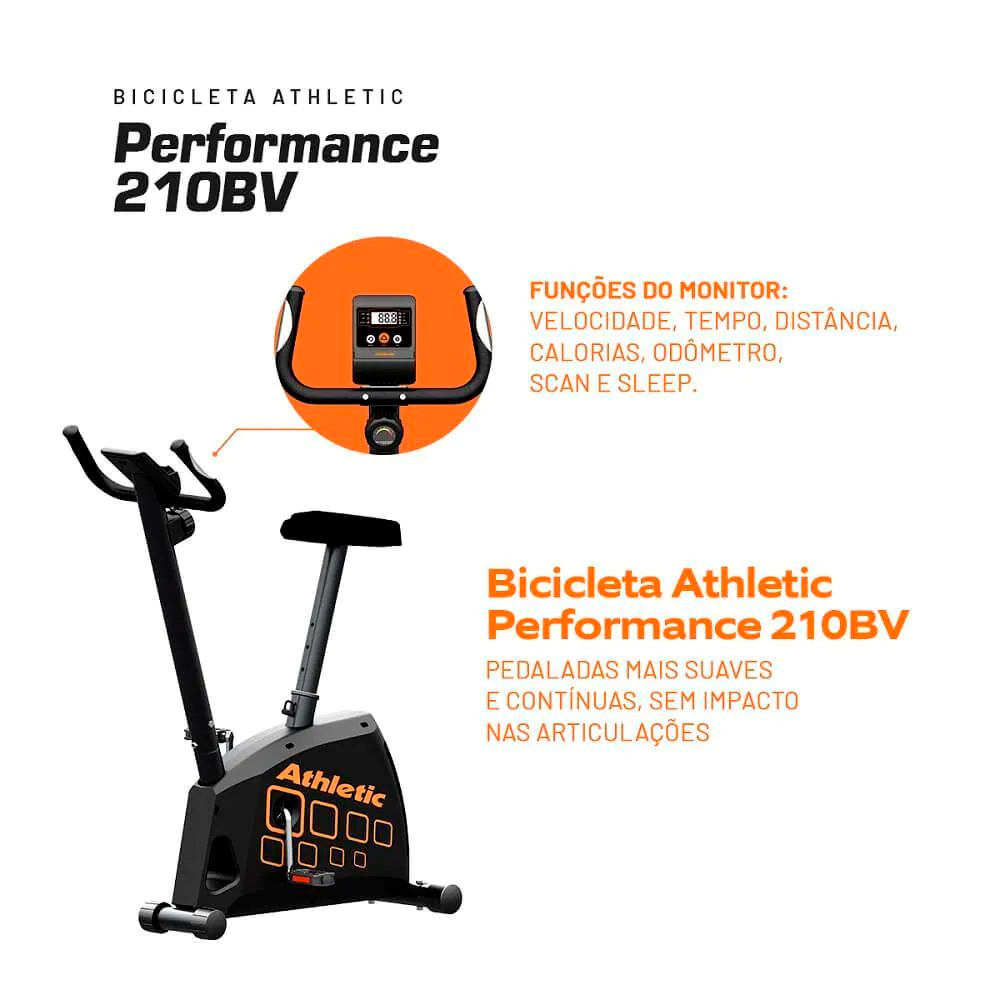 Bicicleta Ergométrica 11 Funções Athletic Performance 210BV — foto 5