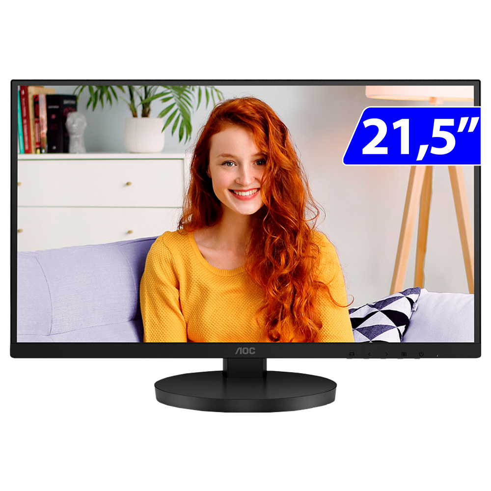 Monitor AOC W-LED 21,5" Widescreen Full HD HDMI VGA 22B3HMF