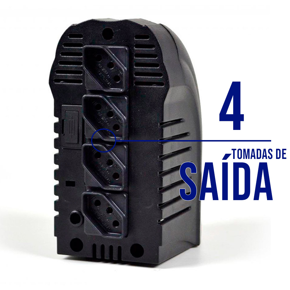 Estabilizador TS Shara PowerEst 500VA 4 Tomadas 9114 — foto 4