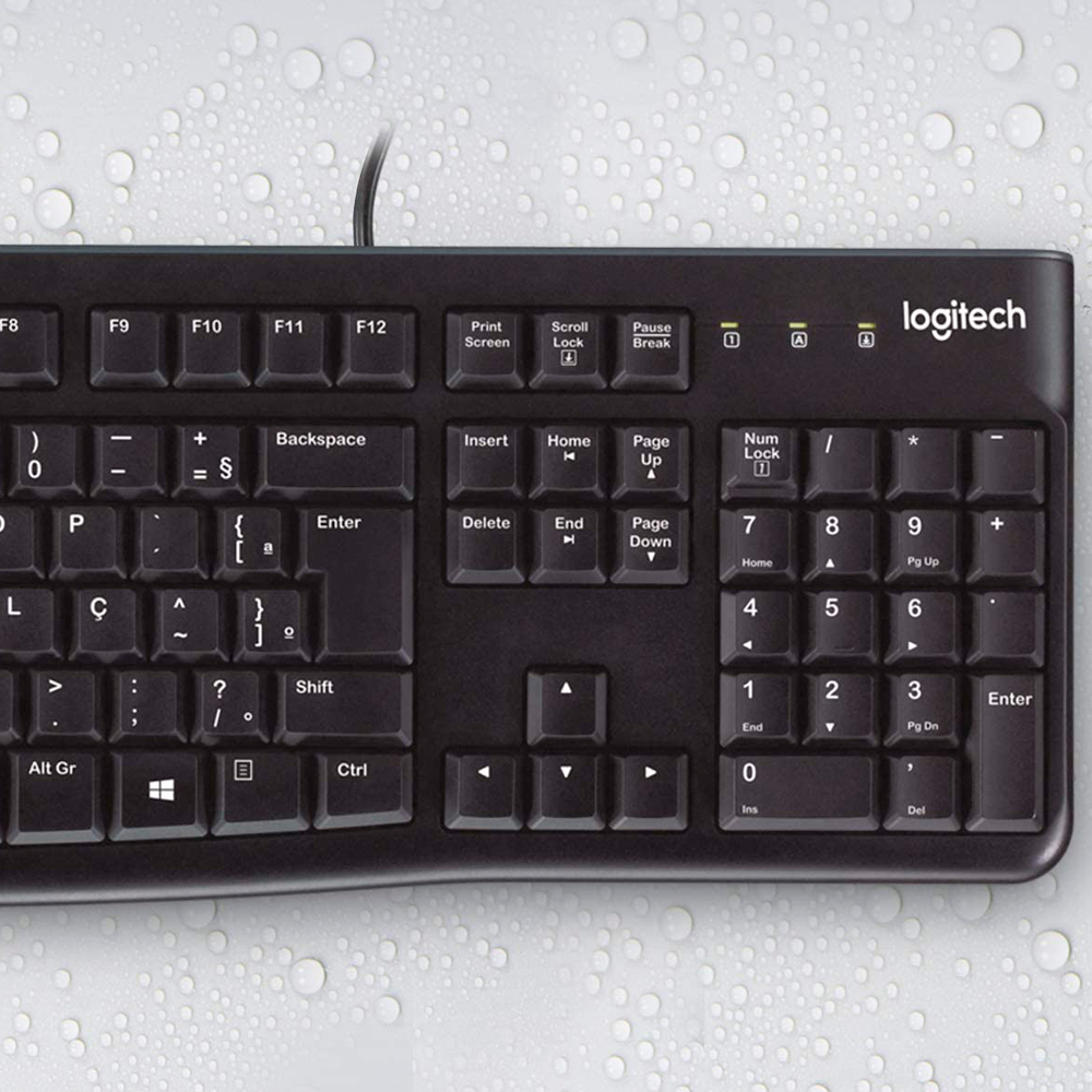 Teclado com Fio Logitech K120 USB ABNT2 — foto 4