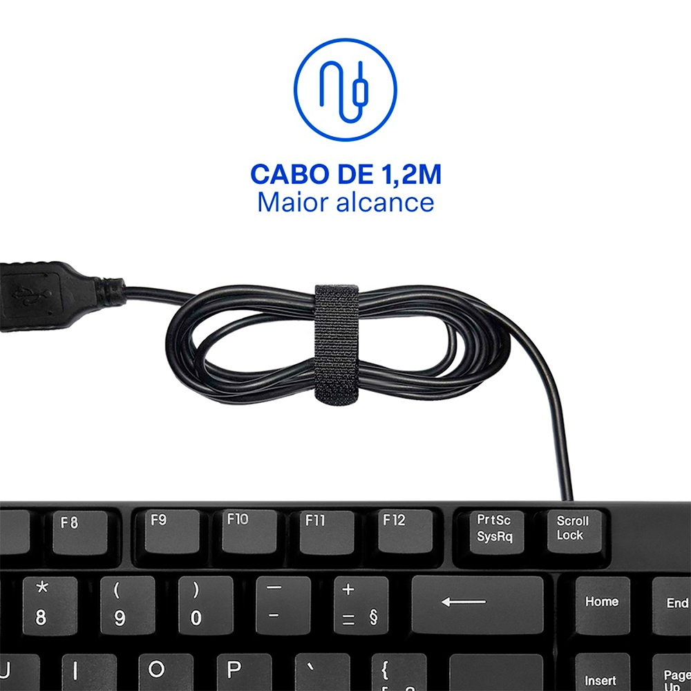 Teclado com Fio e Plug & Play TF100 Multi — foto 5