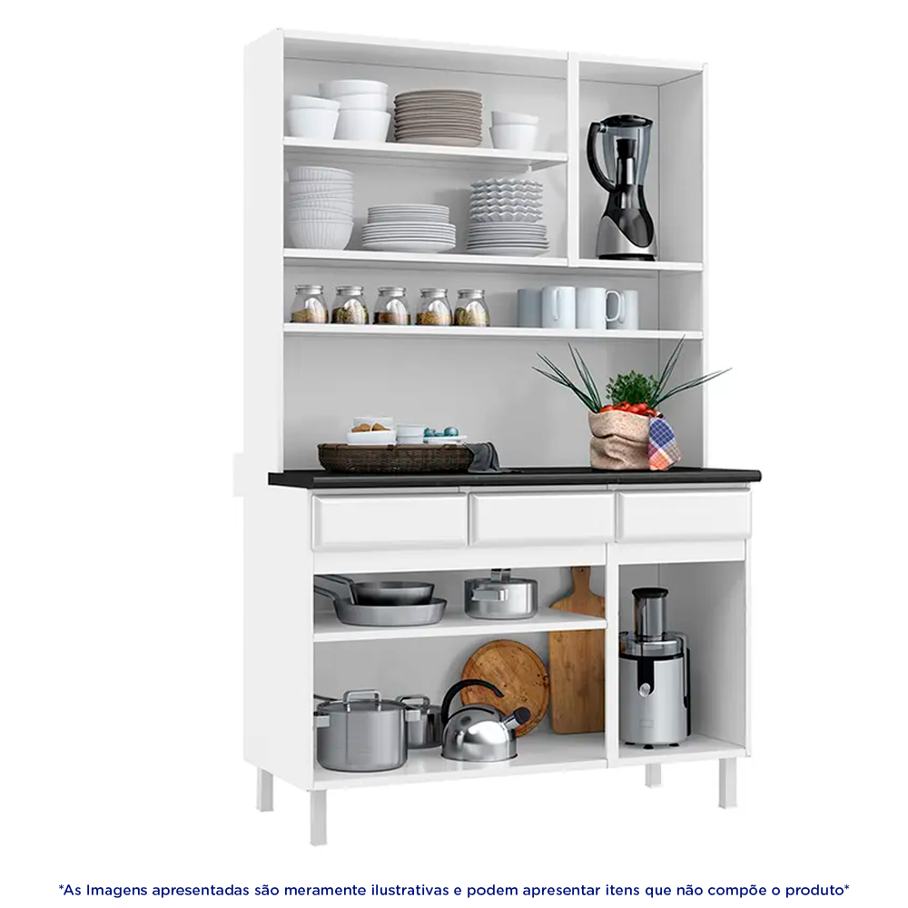 Cozinha Compacta 6 Portas 3 Gavetas Star Telasul — foto 4