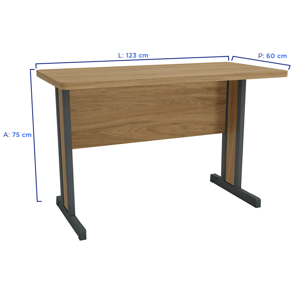 Mesa de Escritório MDF e MDP Secretária Kappesberg — foto 4
