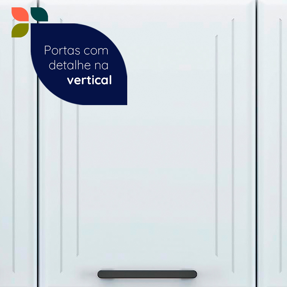 Armário Aéreo 120cm 3 Portas Aço Liz Telasul — foto 5