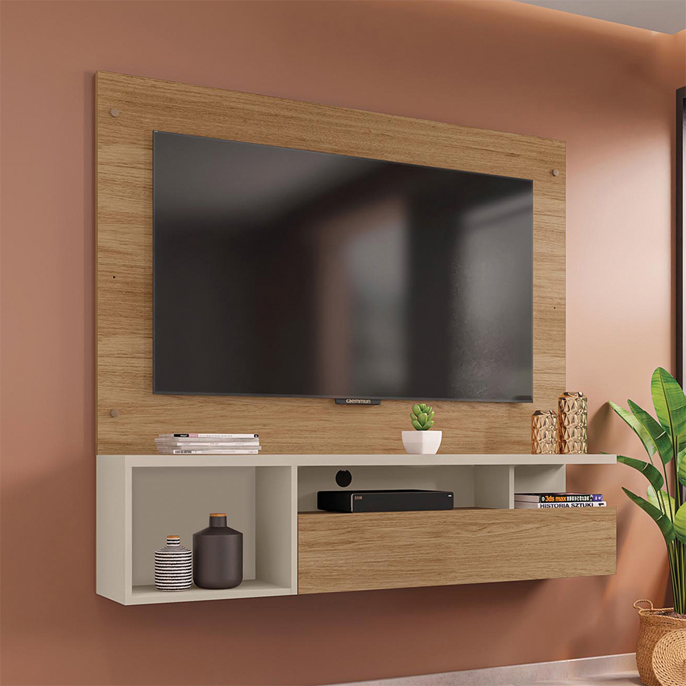 Painel para TV até 55" com Nicho Gold Caemmun