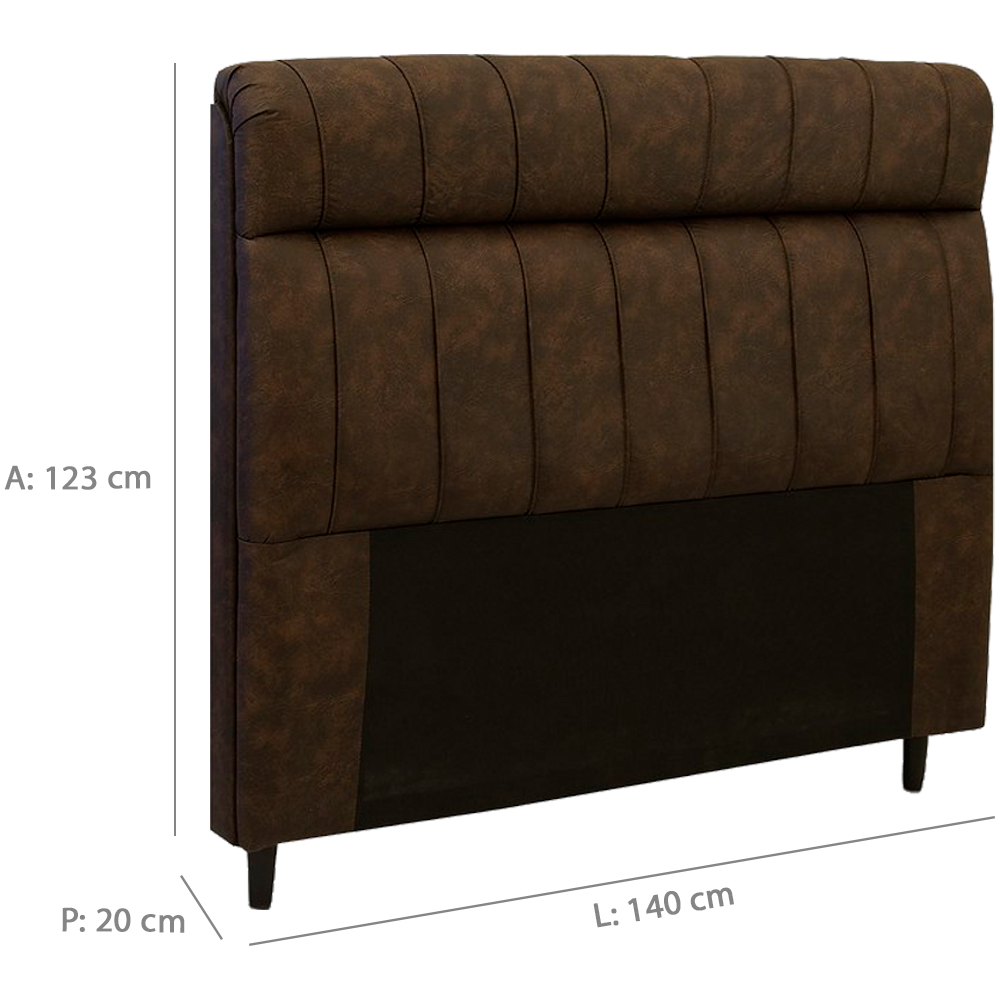 Cabeceira Casal 140cm Estofada Moscou Dobuê — foto 4