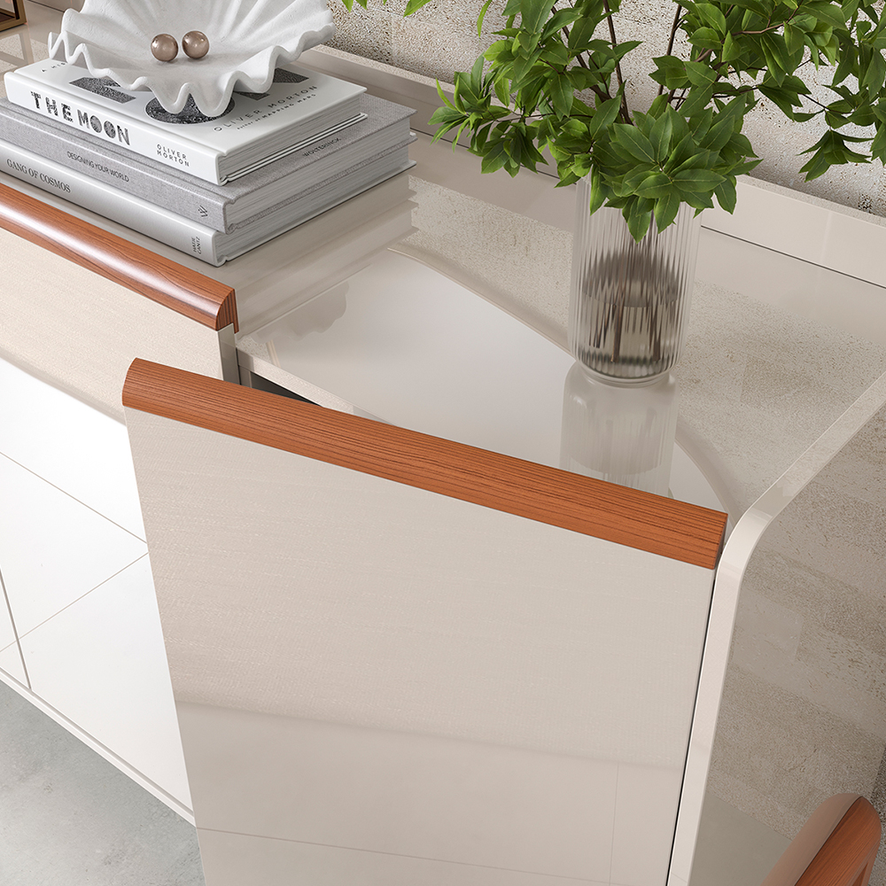 Buffet 4 Portas MDF MDP Elegance Lukaliam — foto 6